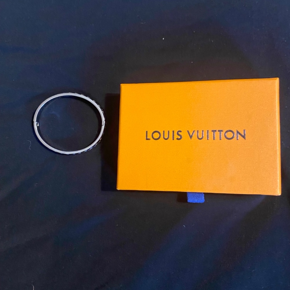 Silver Louis Vuitton Bangle - Picture 2 of 3
